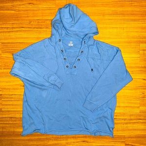Aerie Lace Up Hoodie